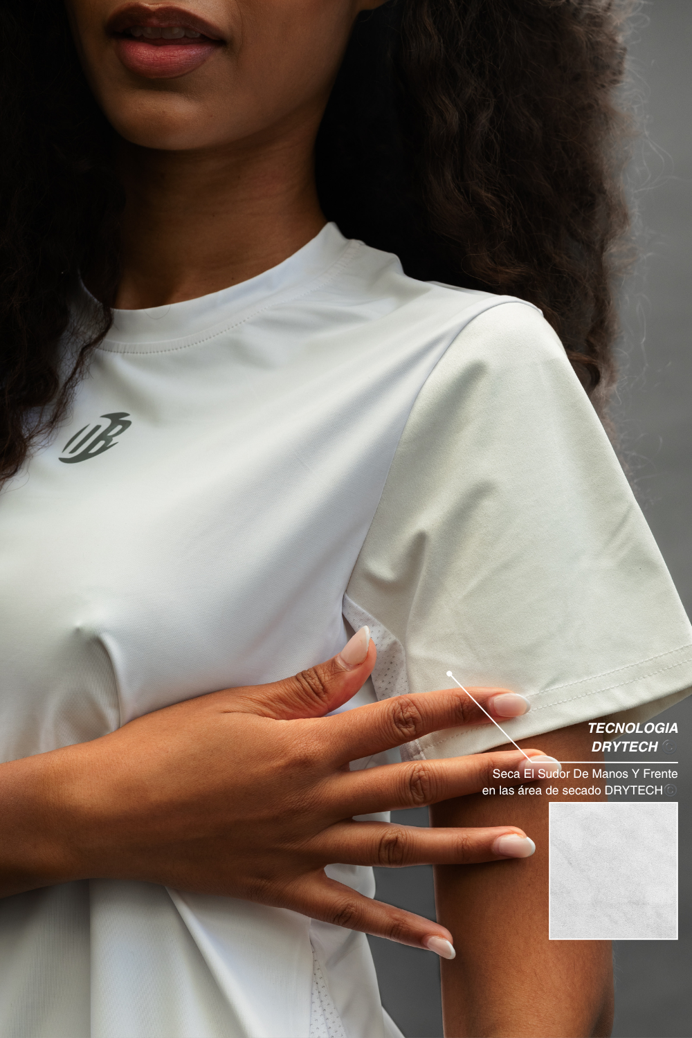 Camiseta Dryplay Clásica Mujer Blanco