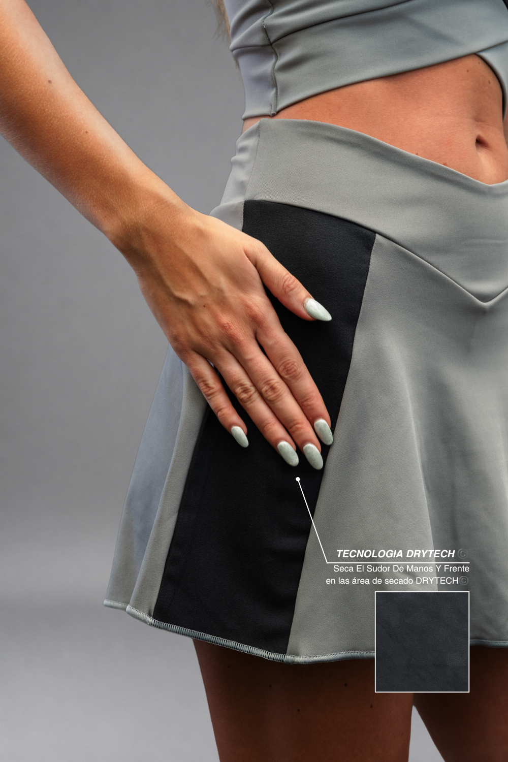 Falda Prodry Advance Mujer Stone