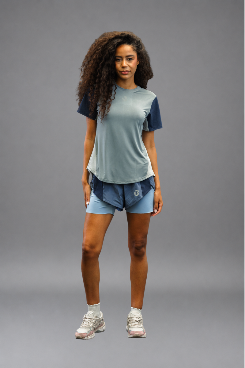Camiseta Dryplay Clásica Mujer Azul