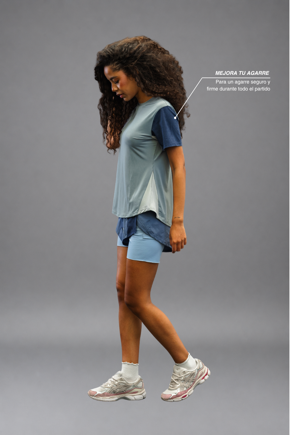 Camiseta Dryplay Clásica Mujer Azul